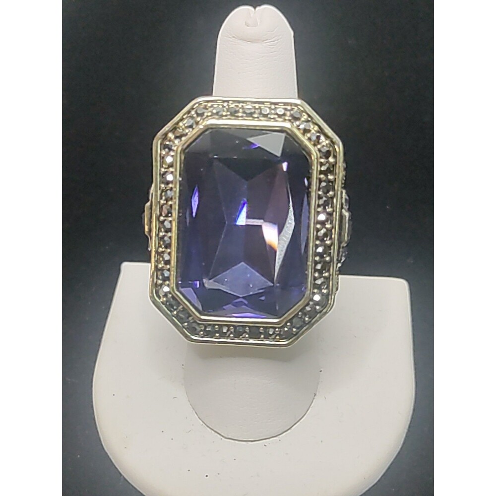 Heidi Daus "A Magnificent Cut" Statement Ring Sz 8 - Picture 2 of 7